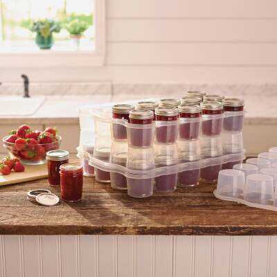 Roots & Harvest SafeCrate Jelly Jar Storage Container (20 Jar Capacity)